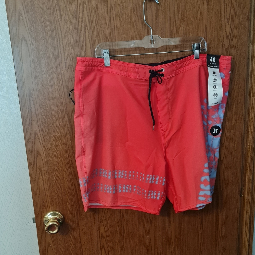 NWT Men's Hurley Phantom Block Party 2.0 Strands Board Shorts Size 40